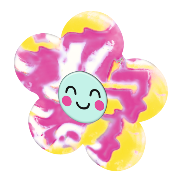 Happy Day Wirbelnder Radierer gelb-pink - moses